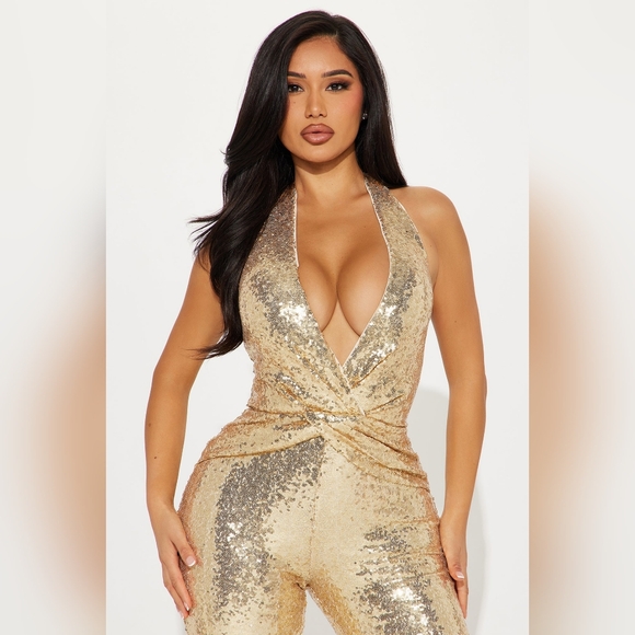 Sequin Jumpsuit - Picture 2 of 4